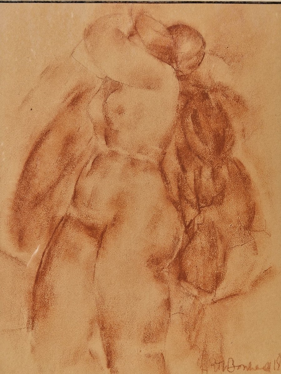 Rodolphe-théophile Bosshard (1889-1960) Nue Féminin.-photo-1