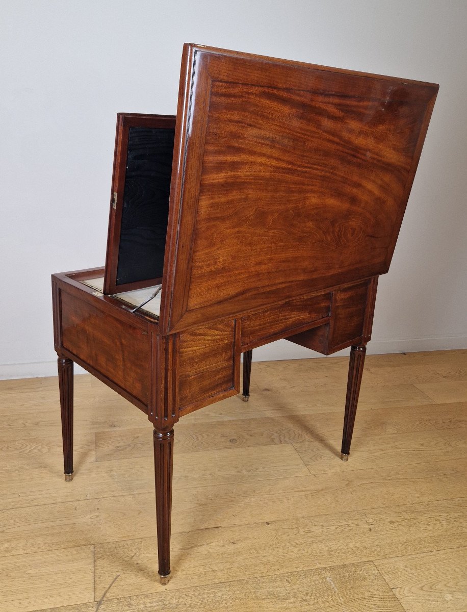 A Louis XVI Desk, With Mechanism Attributed To Caspar Schneider 18th Century .-photo-4