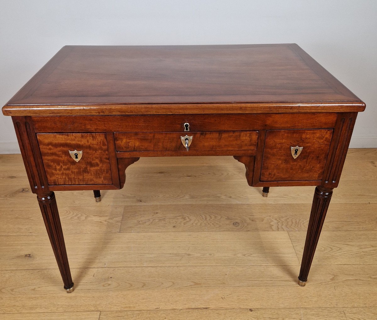Bureau, Coiffeuse à Mécanisme D’époque Louis XVI Attribué à Caspar Schneider. -photo-3