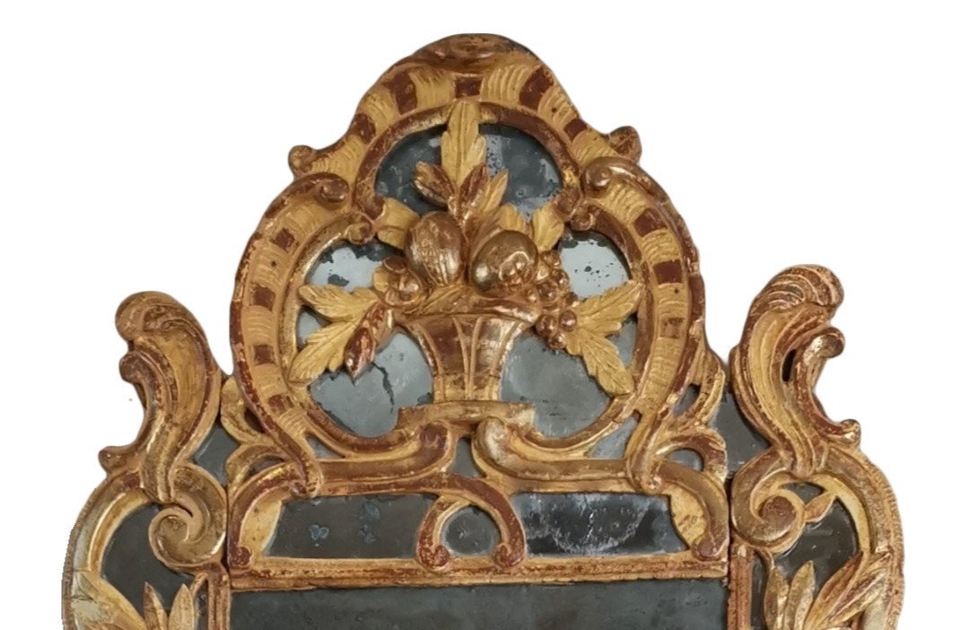 A Louis XV Provençal Mirror Beaucaire  Mid-18th Century Circa 1760 - 1770-photo-4