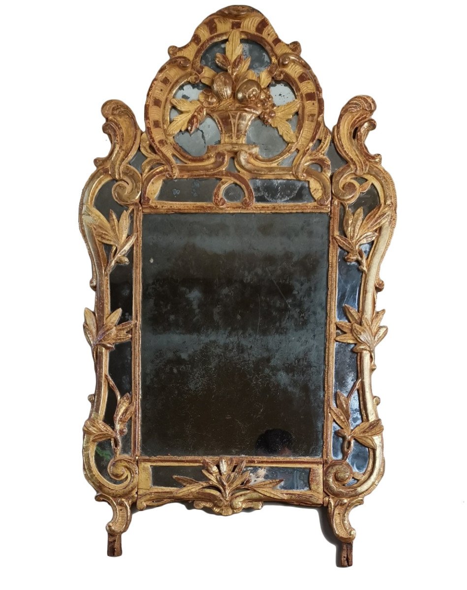 A Louis XV Provençal Mirror Beaucaire  Mid-18th Century Circa 1760 - 1770