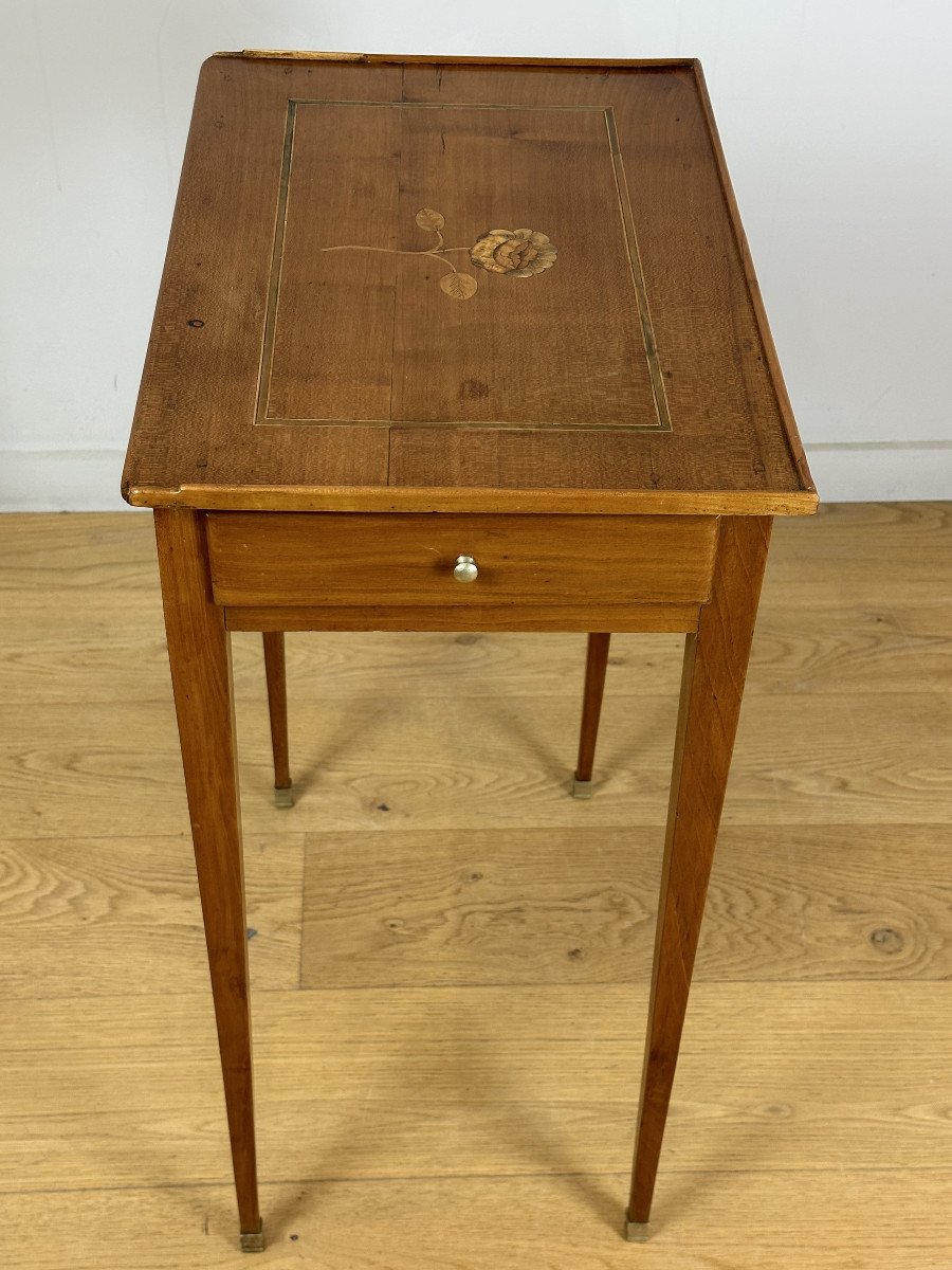 Small Salon Table, Neoclassical Early Louis XVI 18th Century Circa 1770-1775.-photo-1
