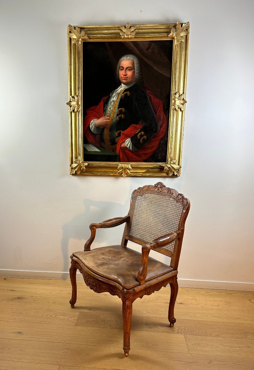 Portrait de  gentilhomme  du XVIIIe Siècle. -photo-4