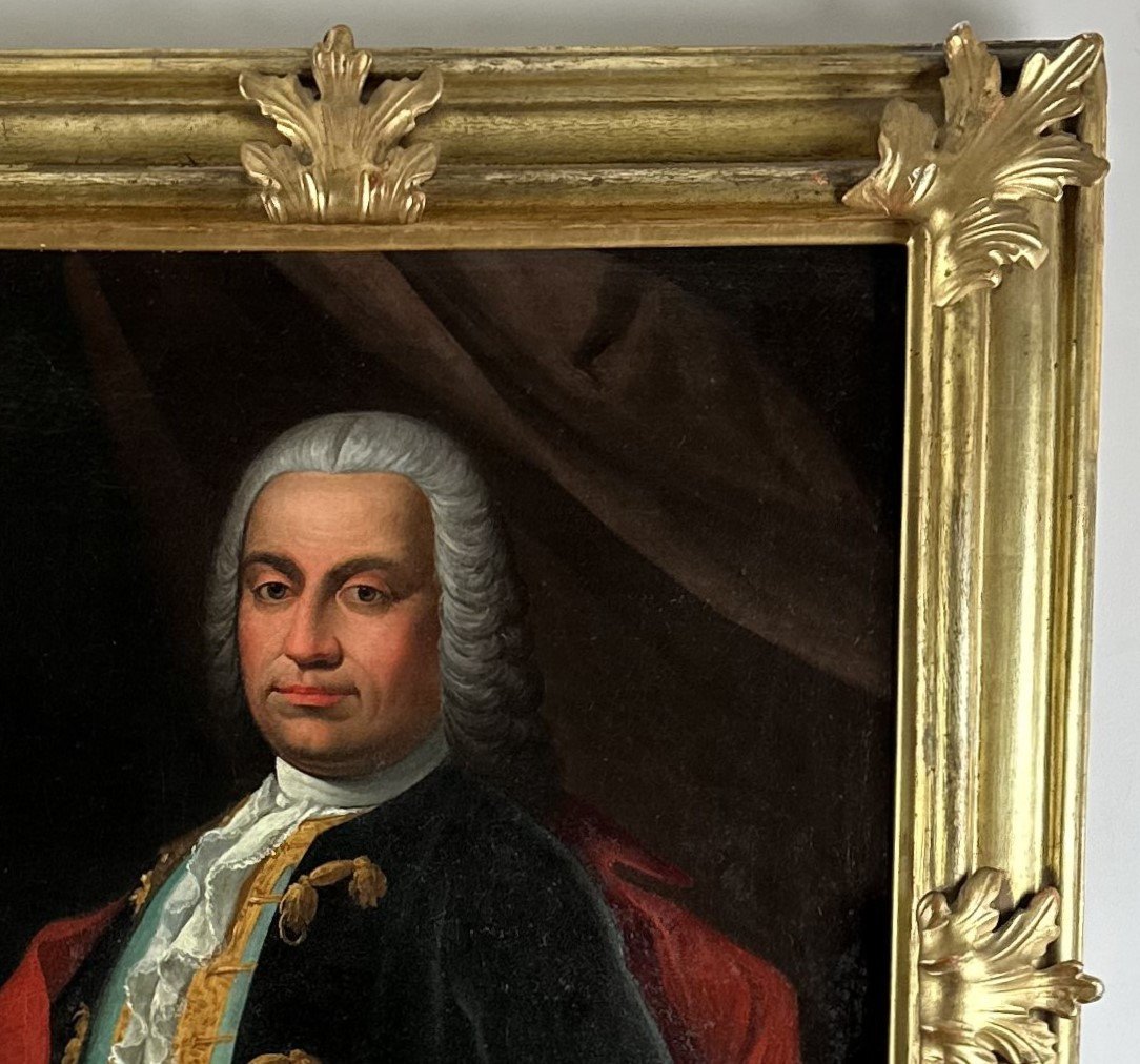 Portrait de  gentilhomme  du XVIIIe Siècle. -photo-3