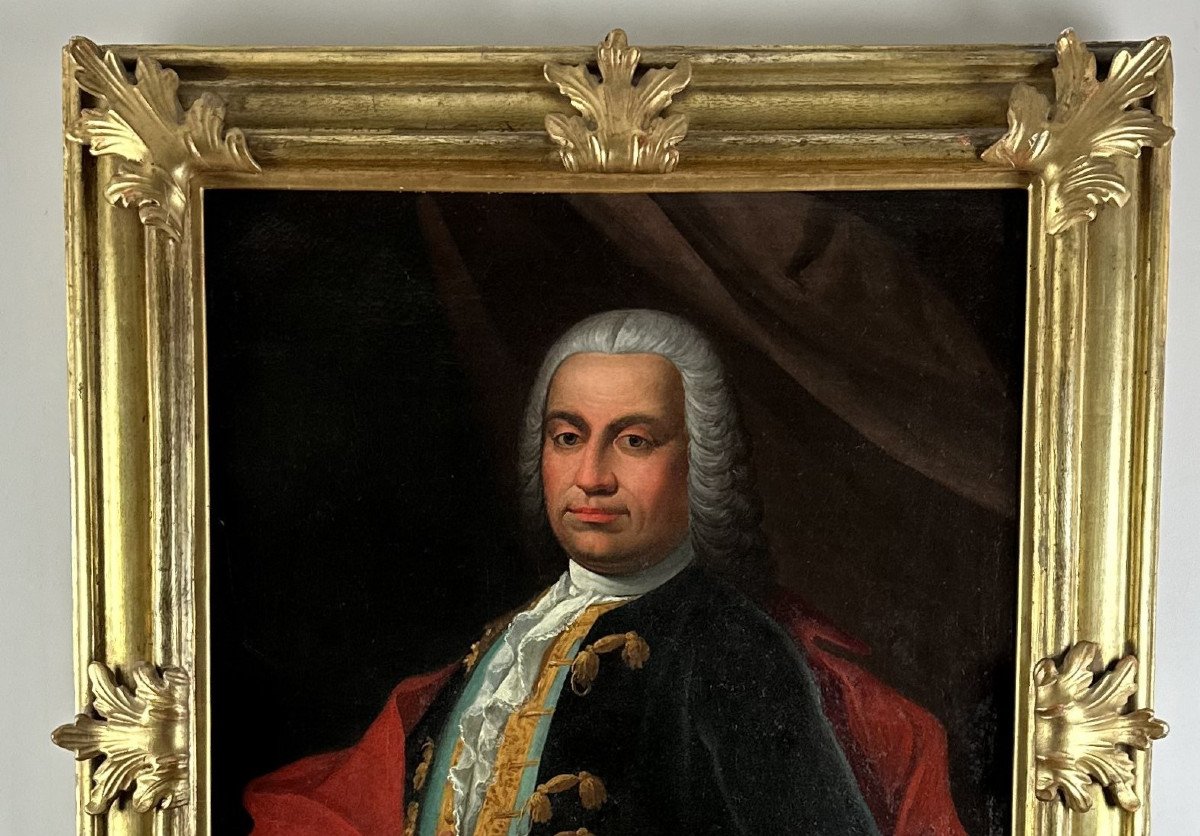 Portrait de  gentilhomme  du XVIIIe Siècle. -photo-6