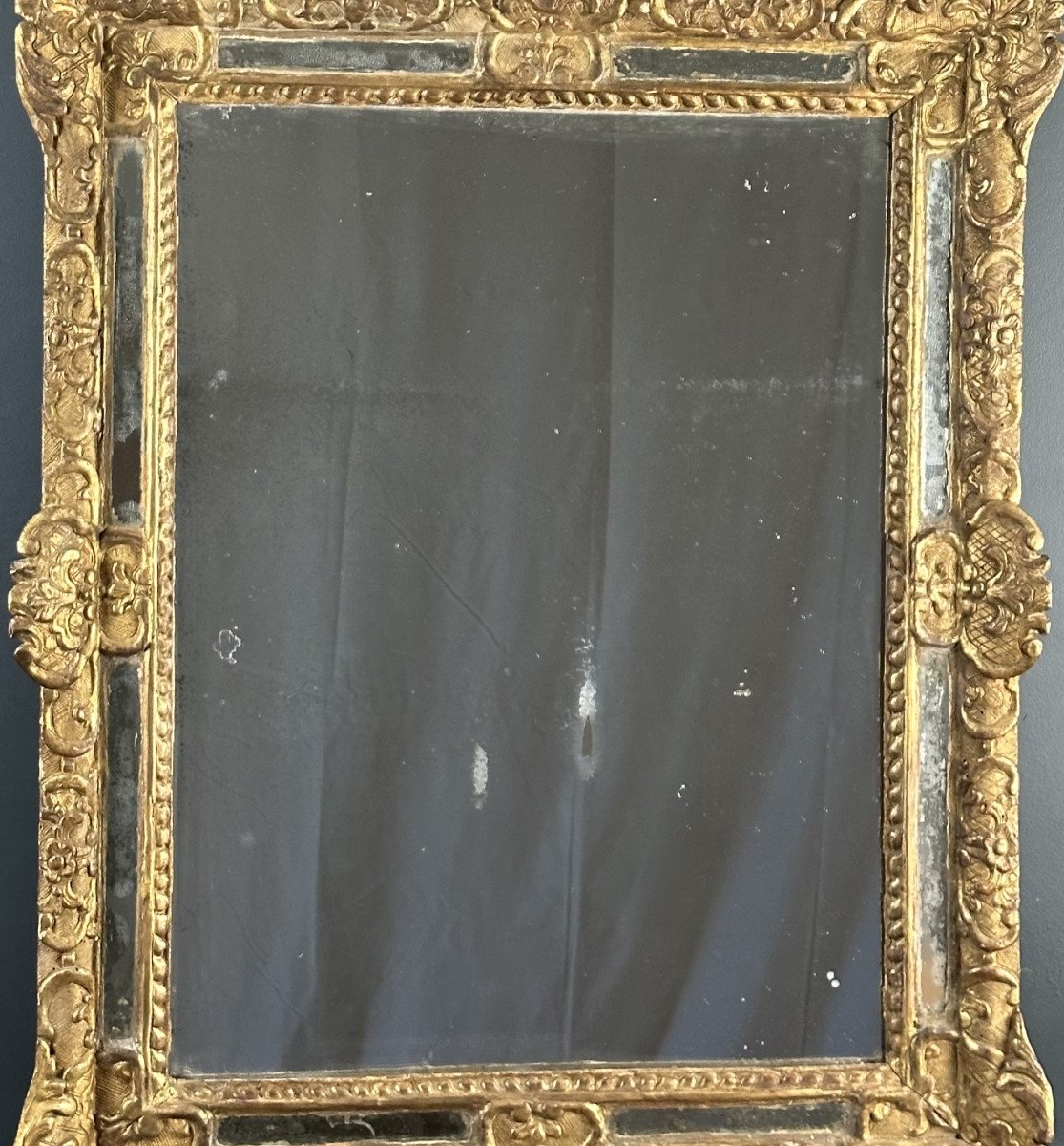 Grand miroir d'époque Régence Vers 1715-photo-3