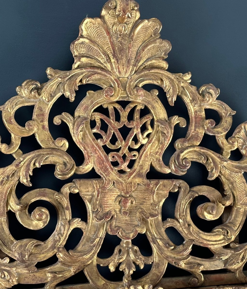 Grand miroir d'époque Régence Vers 1715-photo-2