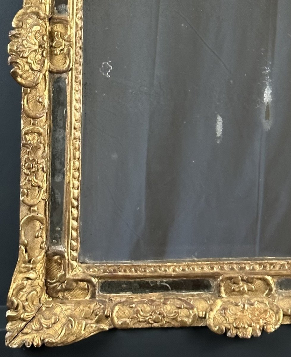 Grand miroir d'époque Régence Vers 1715-photo-4