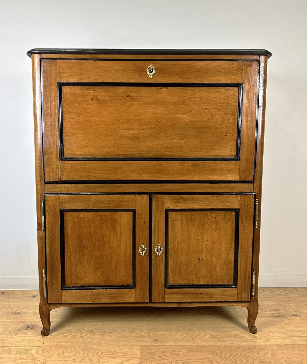 Jean-françois Hache, A  Louis XV Secretaire Stamped, Hache Fils In Grenoble  18th Century Circa 1775.-photo-2