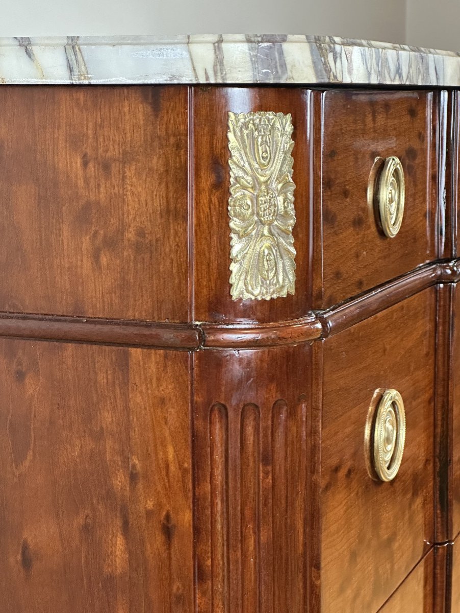 Jean-François Leleu Commode Louis XVI, Estampillée  J-F Leleu et George Kintz-photo-4