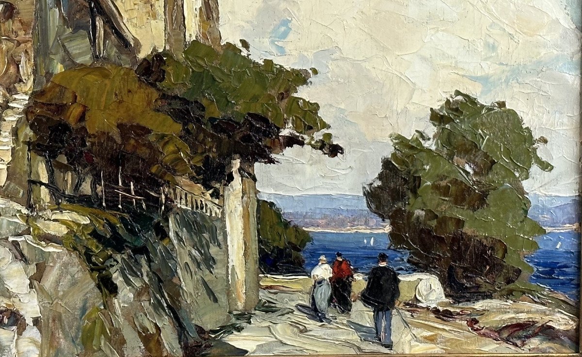 La Vieille église De L’assomption De Gassin golfe de Saint-Tropez- Gustave Vidal, 1895-1966 -photo-1