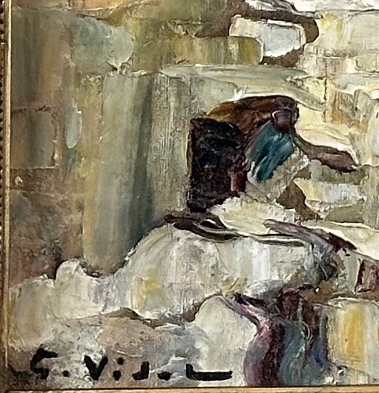 La Vieille église De L’assomption De Gassin golfe de Saint-Tropez- Gustave Vidal, 1895-1966 -photo-2