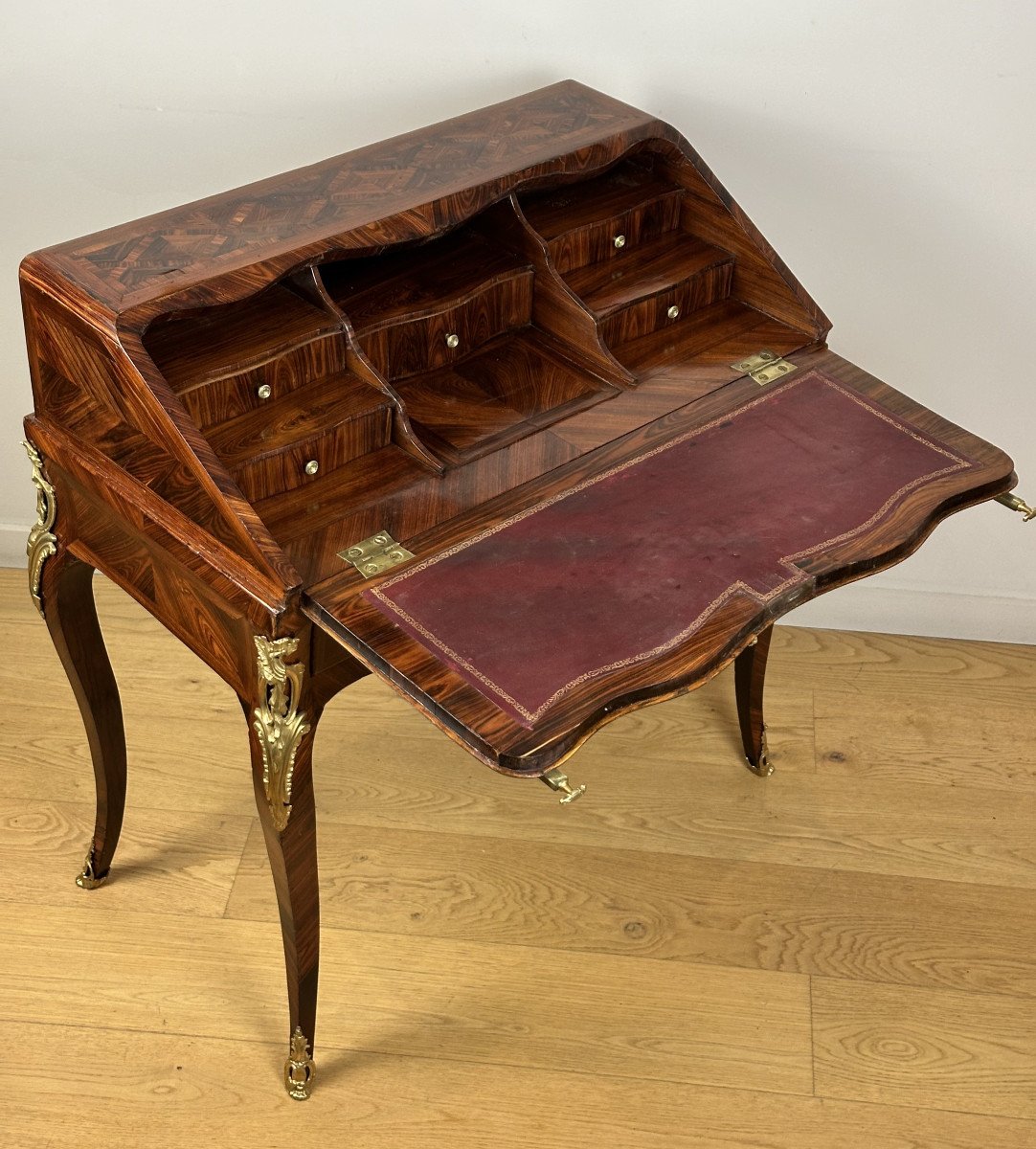 Bureau de pente d’époque début Louis XV attribué à Pierre Migeon II.-photo-3
