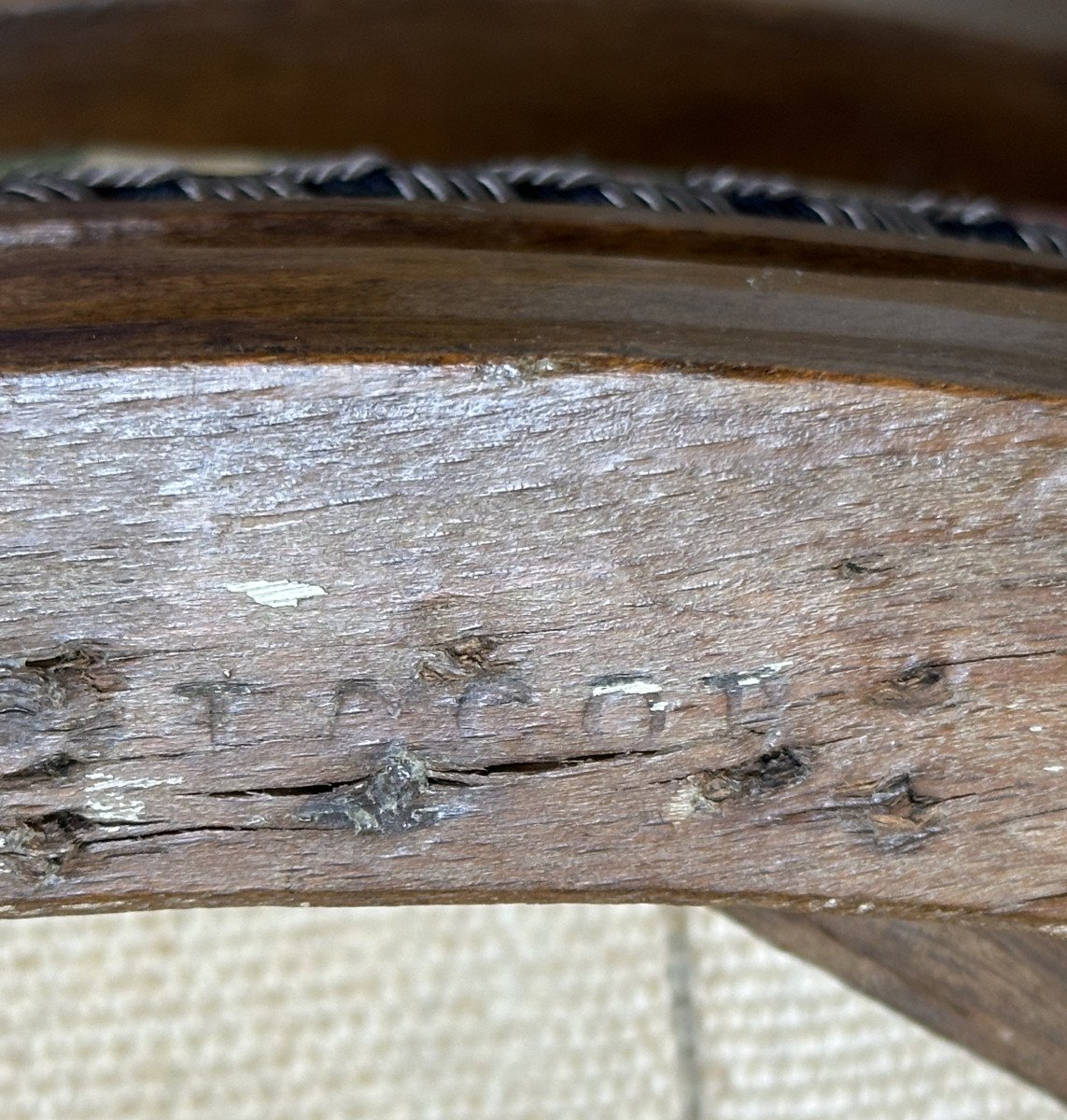George Jacob - Château De Chanteloup - Duc de Penthièvre paire de chaises d'époque Louis XVI-photo-7