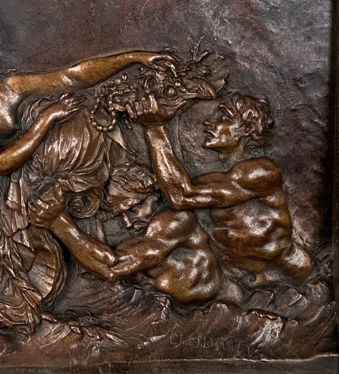 Clodion, Mythological Allegory Of The Nereids.-photo-4