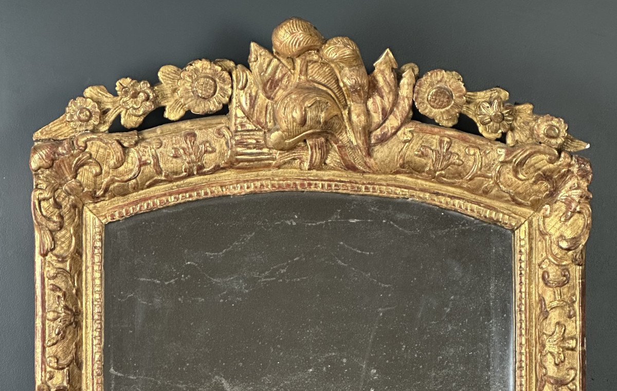 Late Louis XIV Early Regency Martial Mirror, Early 18th Century Circa 1715 / 1720-photo-4