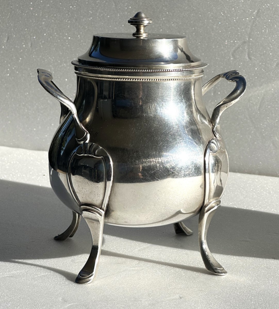 A Louis XVI Solid Silver Coffee Pot And Sugar Pot Lat 18th Century 1789 -photo-3