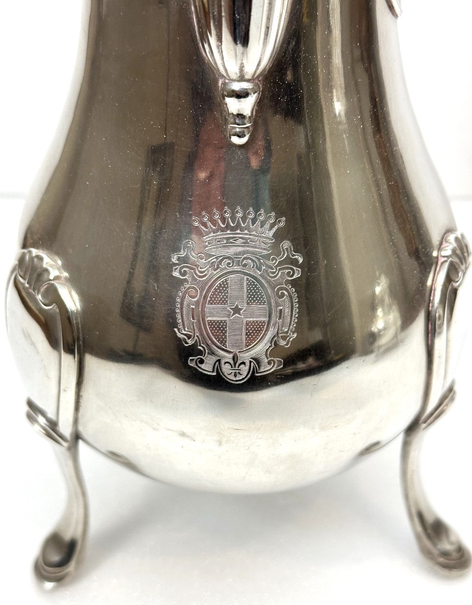 A Louis XVI Solid Silver Coffee Pot And Sugar Pot Lat 18th Century 1789 -photo-5