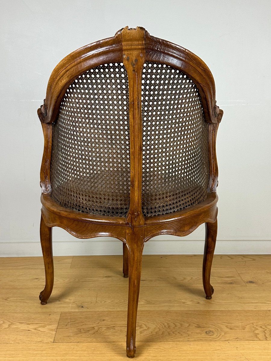 A Louis XV Cabinet-armchair Canned 18th-century Circa 1750-photo-1