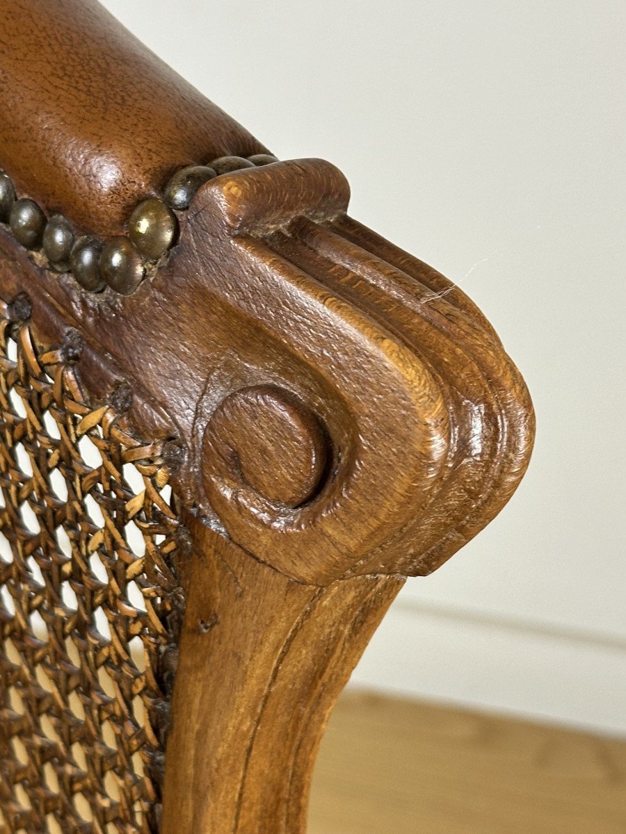 A Louis XV Cabinet-armchair Canned 18th-century Circa 1750-photo-6