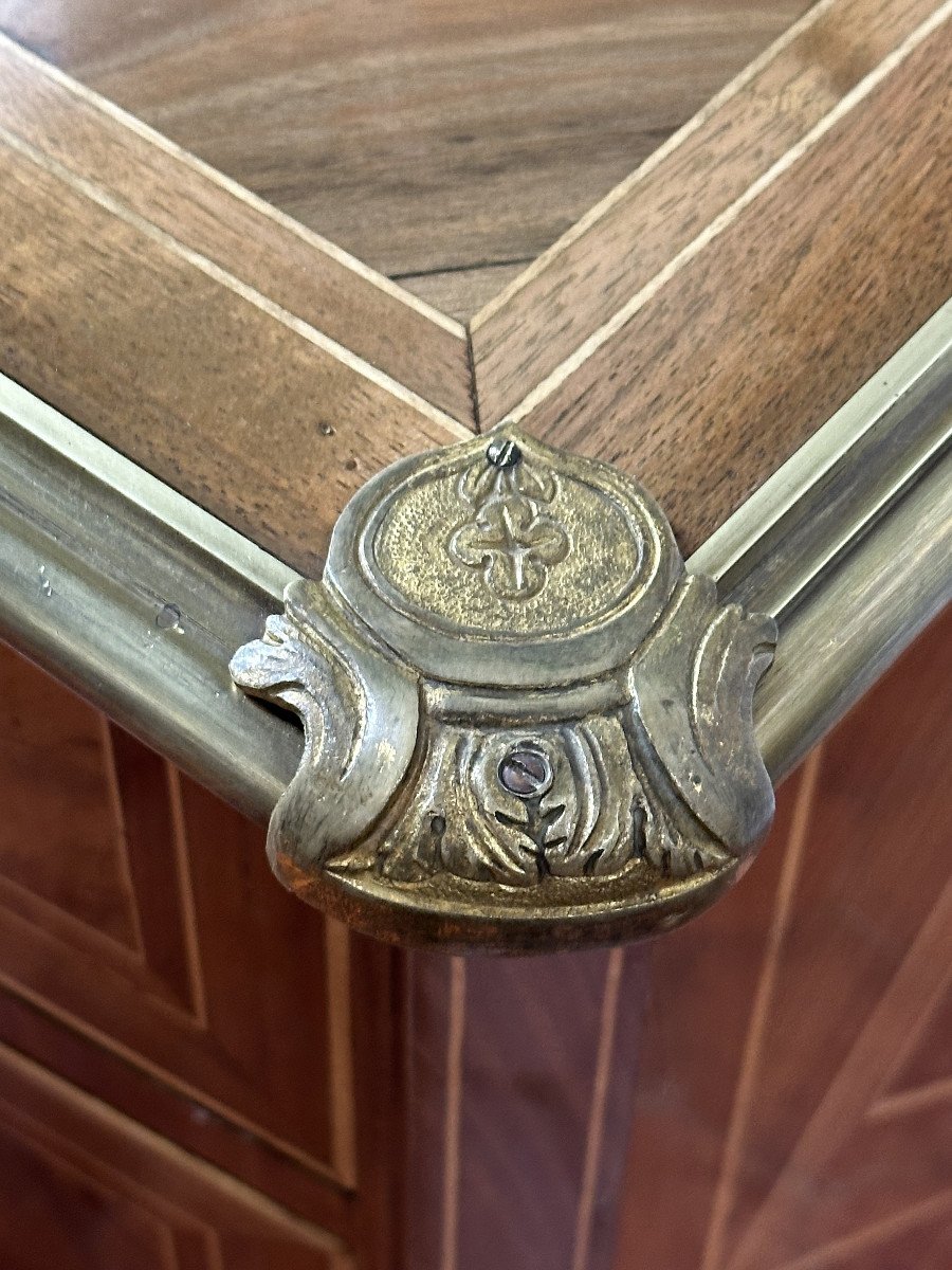 Commode Mazarine En Marqueterie  Thomas Hache-photo-4