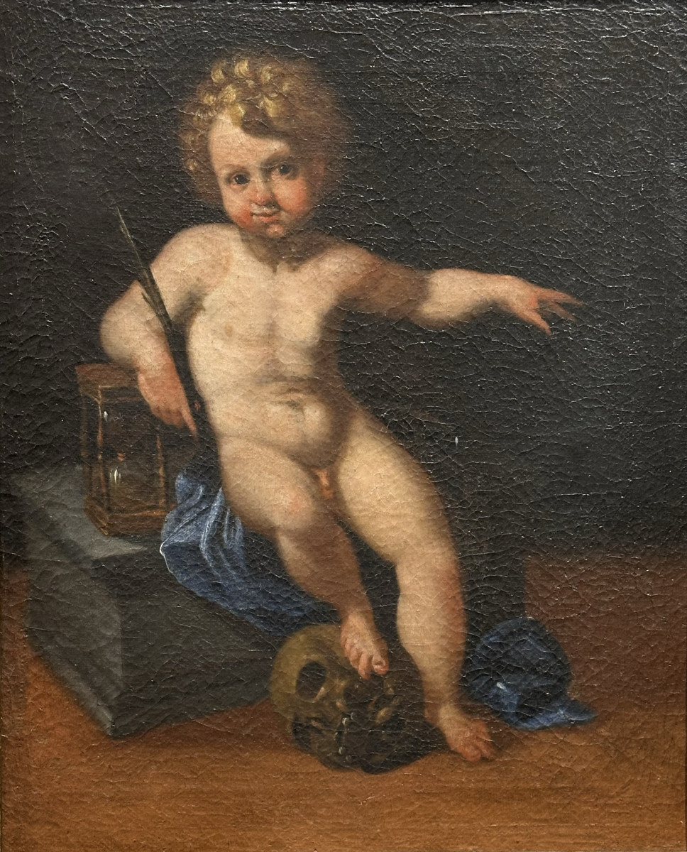 Memento Mori De L’école Flamande Anversoise Du Début Du XVIIe Siècle.-photo-2