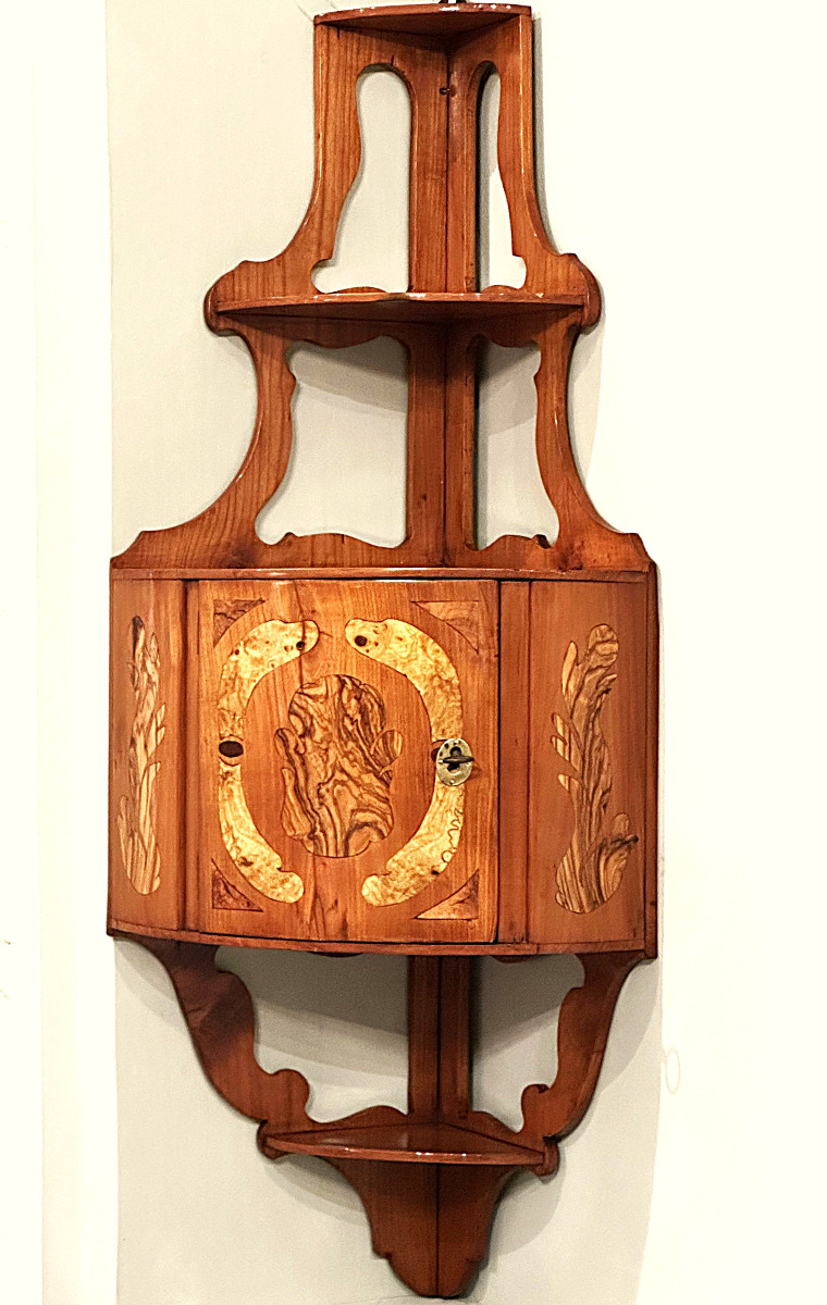 Etagère d’angle Louis XV coestampillée de Pierre Hache et Jean-François Hache vers 1760-1765-photo-3