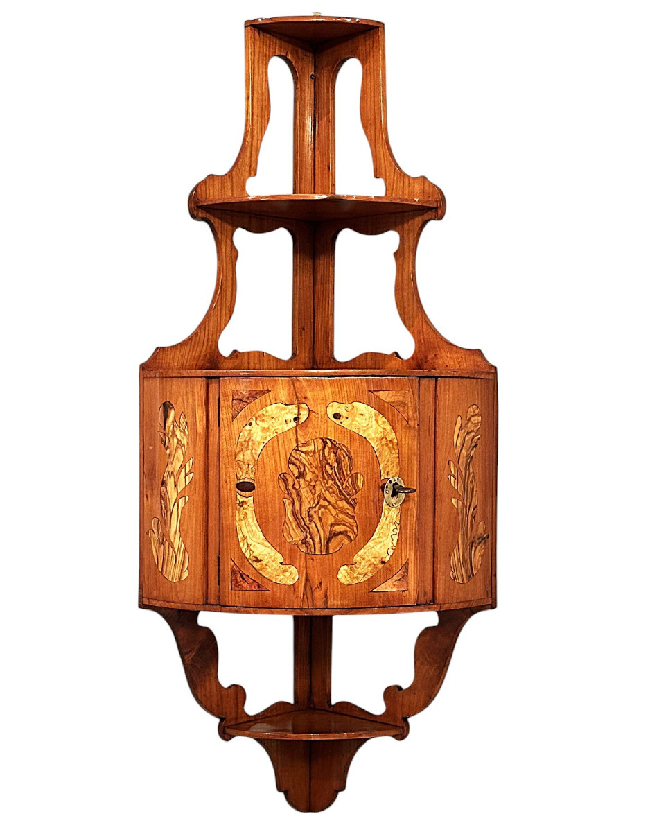 Louis XV Corner Shelf Co-stamped By Pierre Hache And Jean-françois Hache Circa 1760-1765