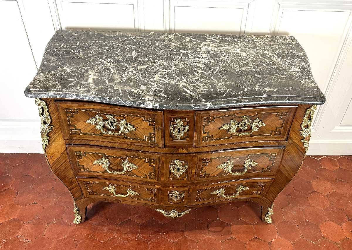 Louis XV Chest Of Drawers, Early Transition.-photo-1