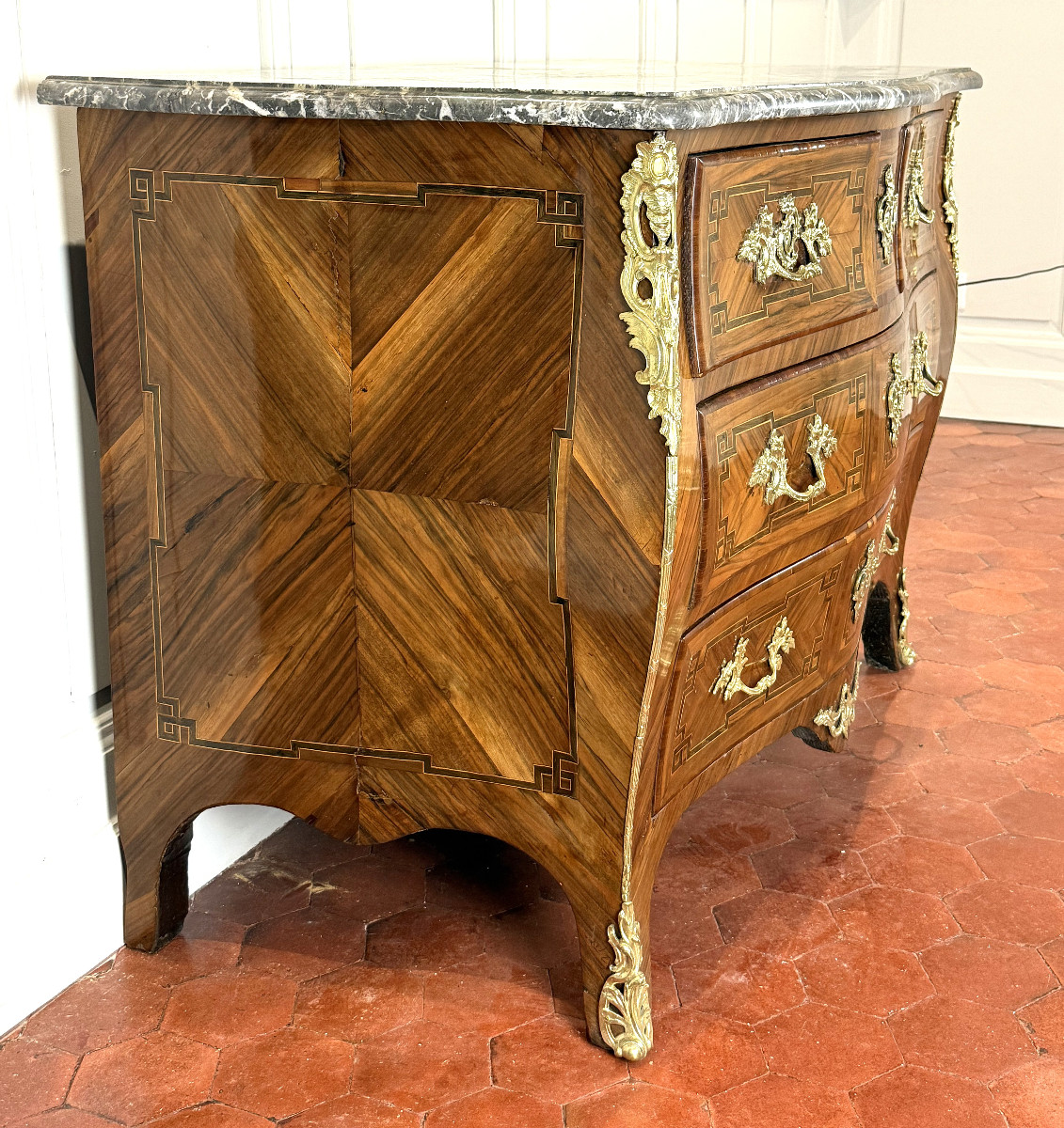 Louis XV Chest Of Drawers, Early Transition.-photo-2