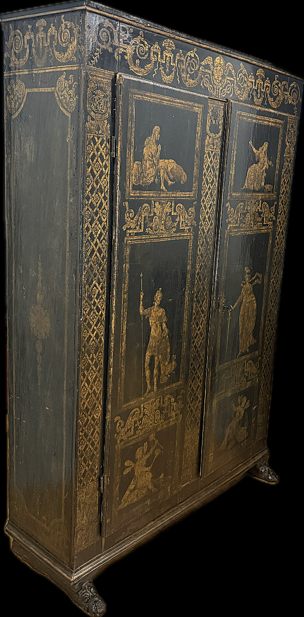 Small Mythological Cabinet From Comtat Venaissin From The Beginning Of The 17th Century.-photo-4