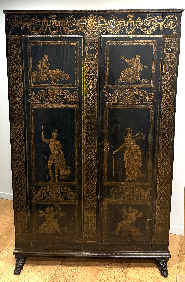 Small Mythological Cabinet From Comtat Venaissin From The Beginning Of The 17th Century.