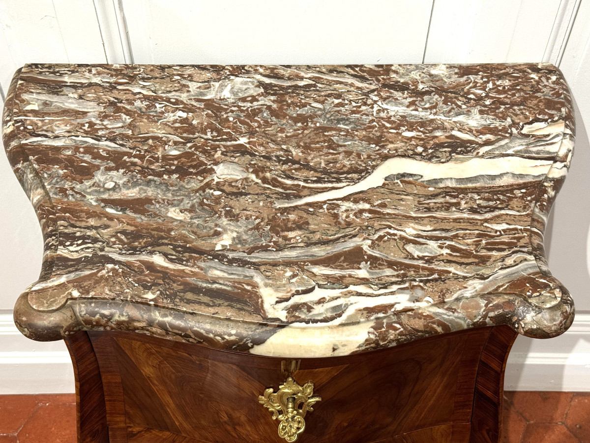 Petite commode d’époque Louis XV estampillée Popsel-photo-2