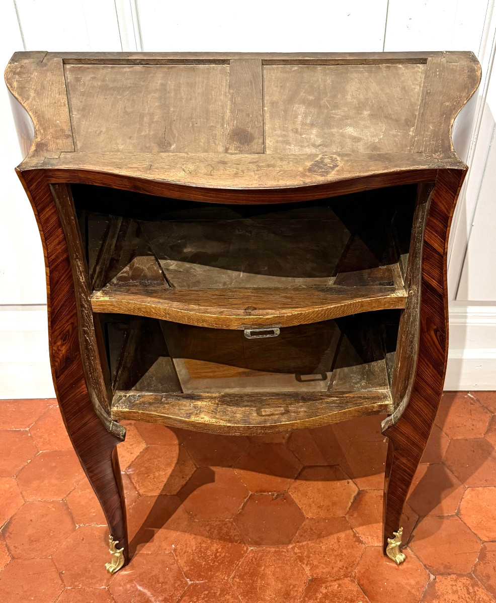 Petite commode d’époque Louis XV estampillée Popsel-photo-4
