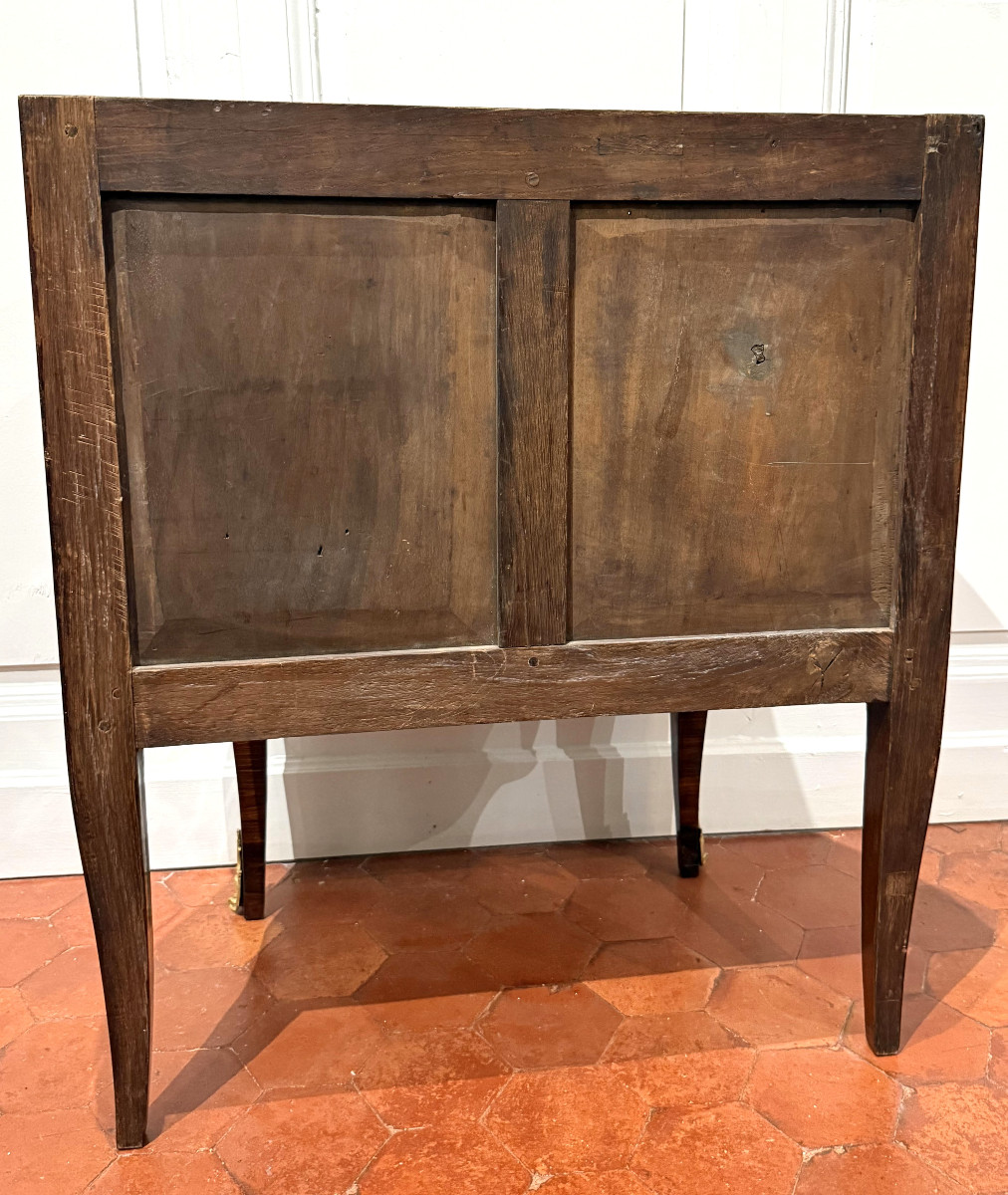 Petite commode d’époque Louis XV estampillée Popsel-photo-7