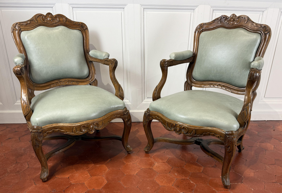 Pair Of Regency Period Armchairs, Circa 1720-photo-2