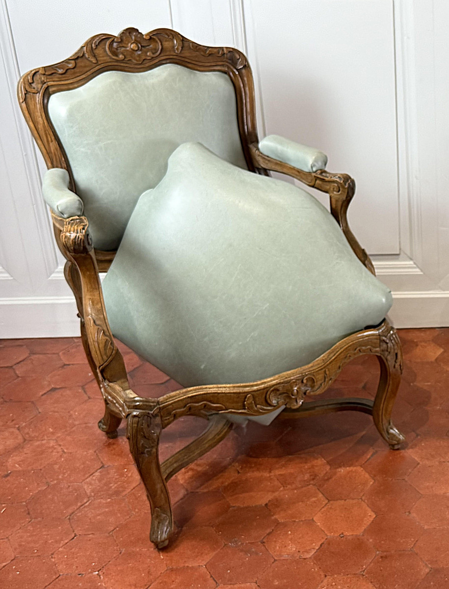 Pair Of Regency Period Armchairs, Circa 1720-photo-4