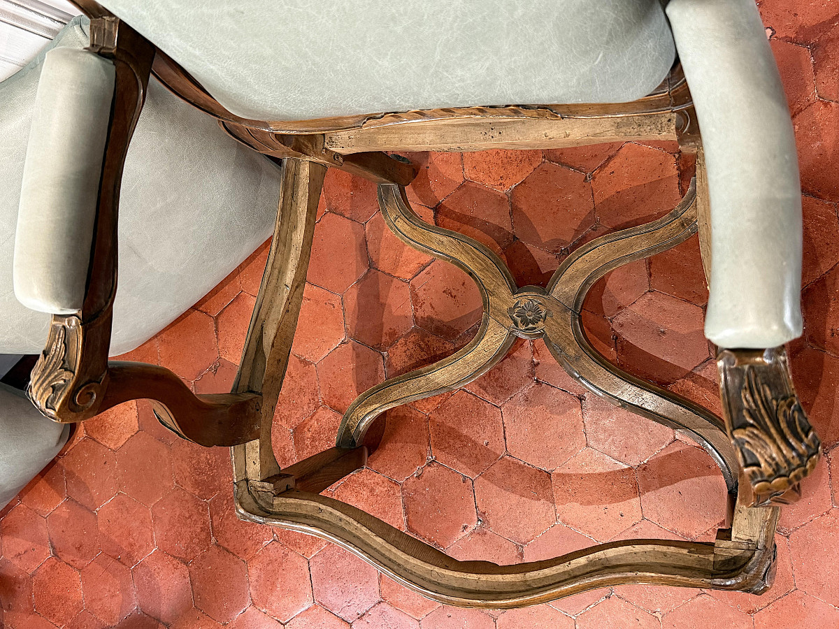 Pair Of Regency Period Armchairs, Circa 1720-photo-6