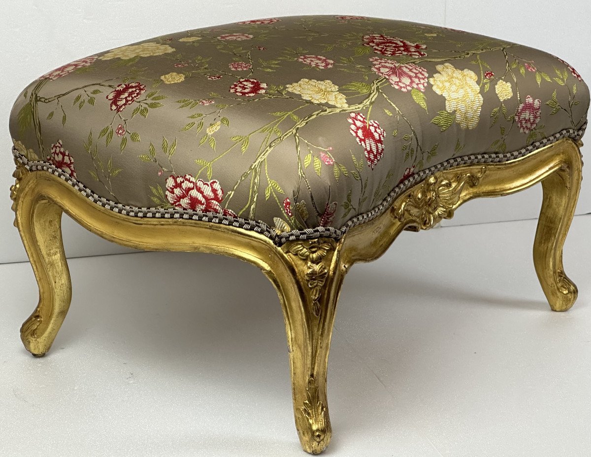 Tabouret d’époque Louis XV, estampillé Tilliard -photo-3