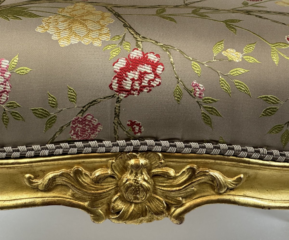 Tabouret d’époque Louis XV, estampillé Tilliard -photo-4