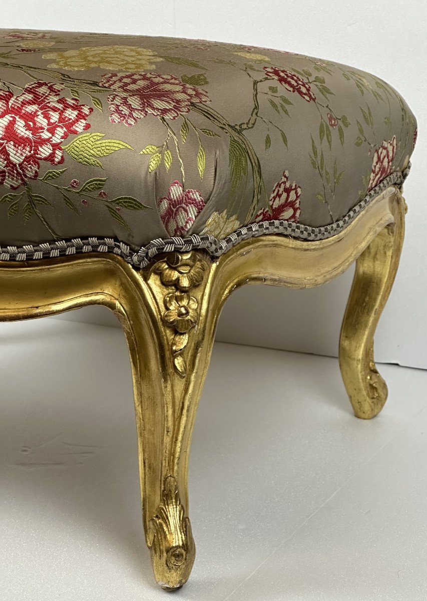Tabouret d’époque Louis XV, estampillé Tilliard -photo-1