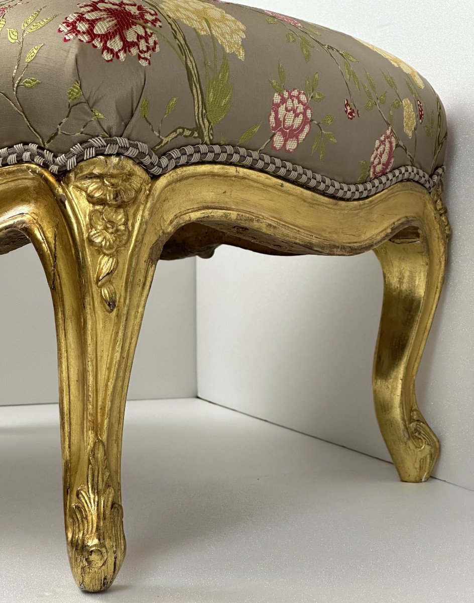Tabouret d’époque Louis XV, estampillé Tilliard -photo-3