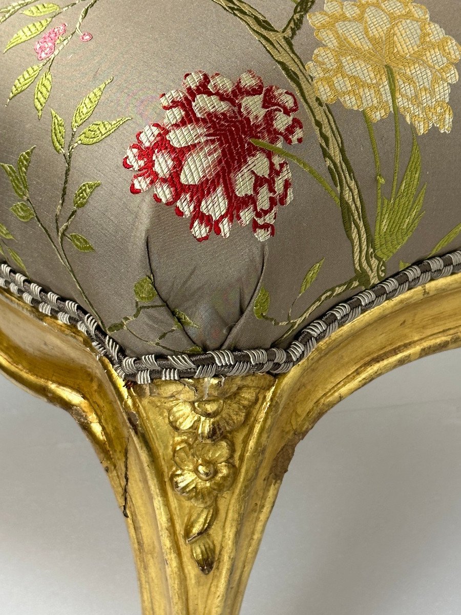 Tabouret d’époque Louis XV, estampillé Tilliard -photo-4