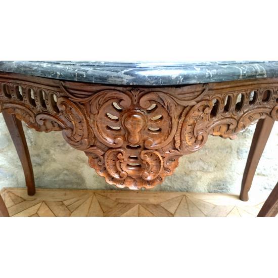 Table Console à Gibier D’époque Louis XV, Vers 1735 - 1745-photo-1