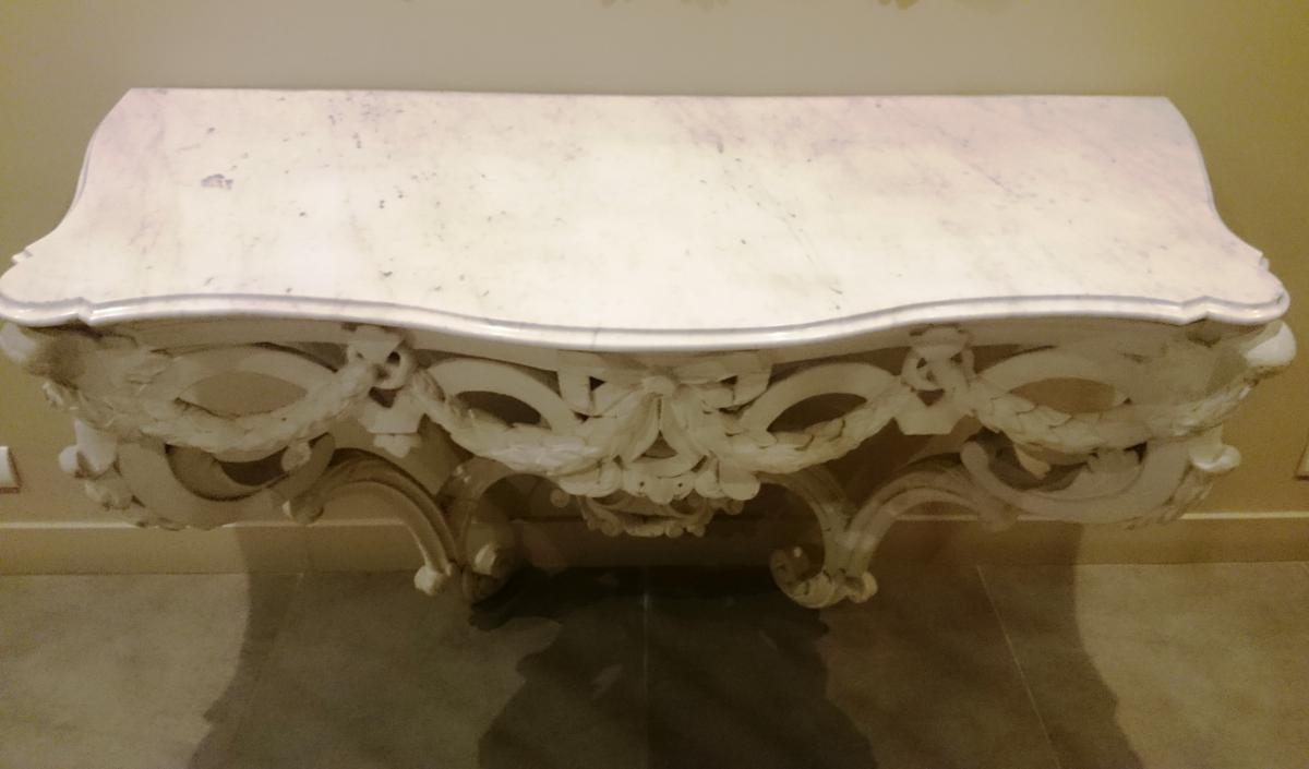 Grande Console Louis XV Du Château De Roberty d'Avignon Ex Collection Ed Charles-roux.-photo-8