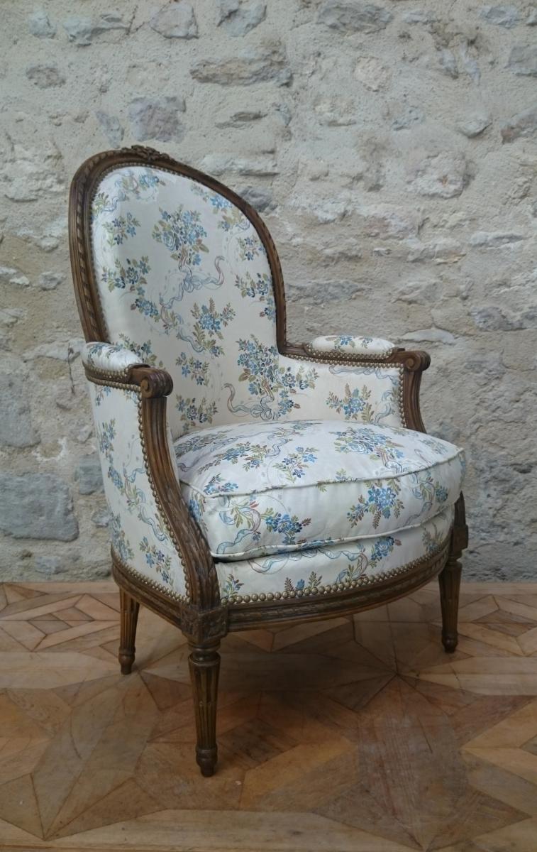Bergère D’époque Louis XVI Estampillée N. Blanchard.-photo-4