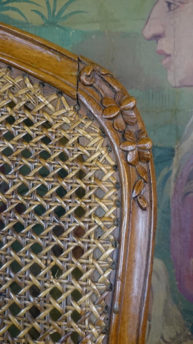Paire De Chaises d’époque Louis XV Par Louis Cresson-photo-3
