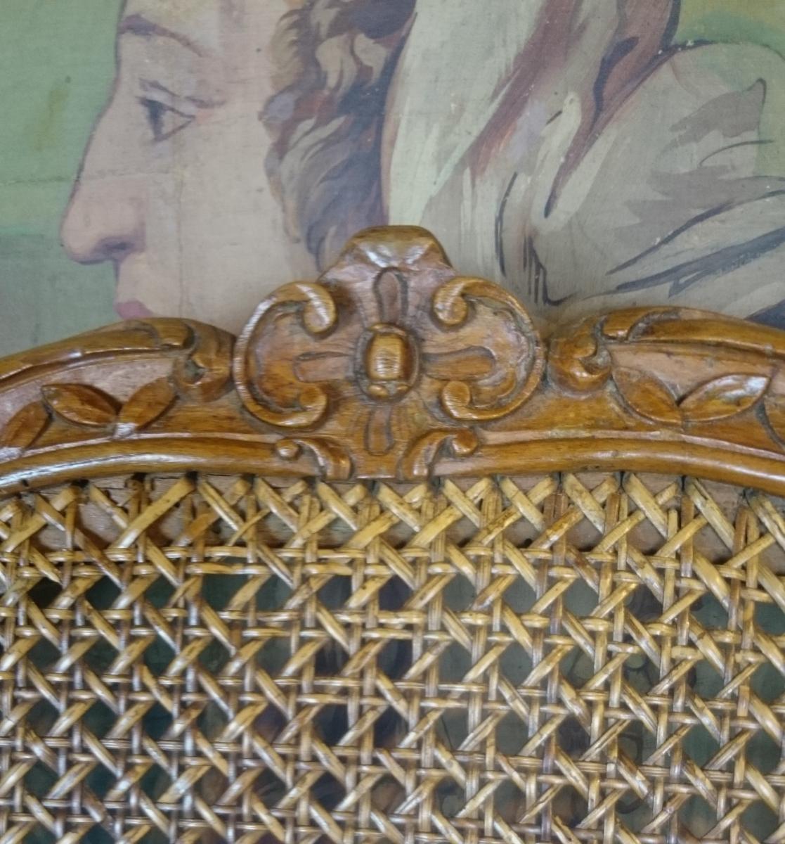 Paire De Chaises d’époque Louis XV Par Louis Cresson-photo-4