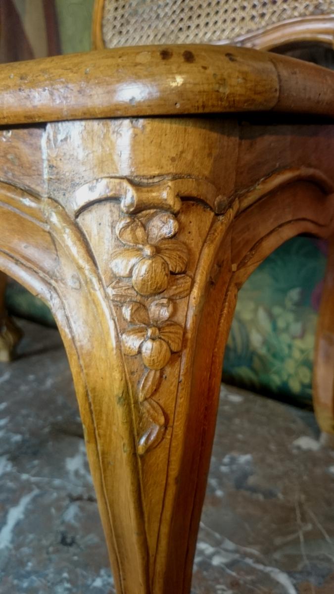 Paire De Chaises d’époque Louis XV Par Louis Cresson-photo-6