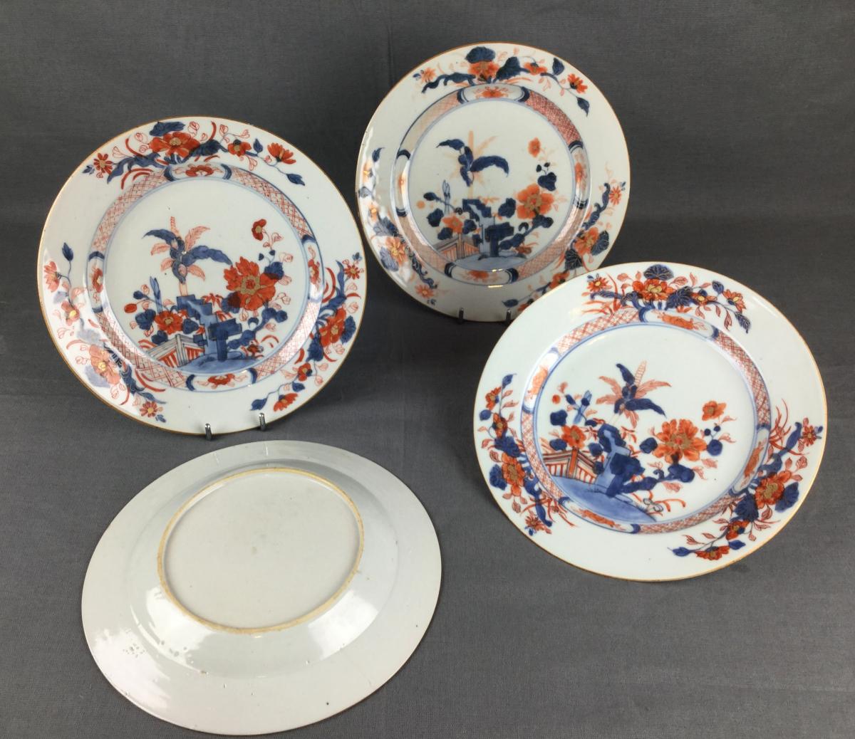 Porcelaine Chine Imari Compagnie Des Indes Orientales XVIIIe Siècle.  -photo-1